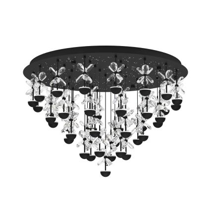 Eglo - LED Aptumšojama griestu lampa LED/77,4W/230V 3000K melna