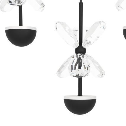 Eglo - LED Aptumšojama griestu lampa LED/77,4W/230V 3000K melna