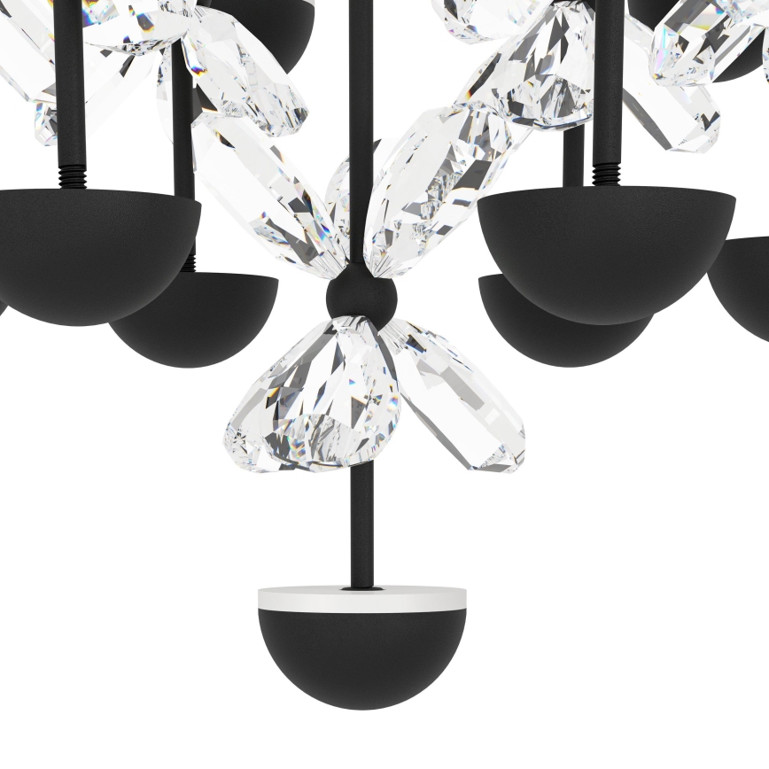 Eglo - LED Aptumšojama lustra ar auklu LED/27W/230V 3000K melna