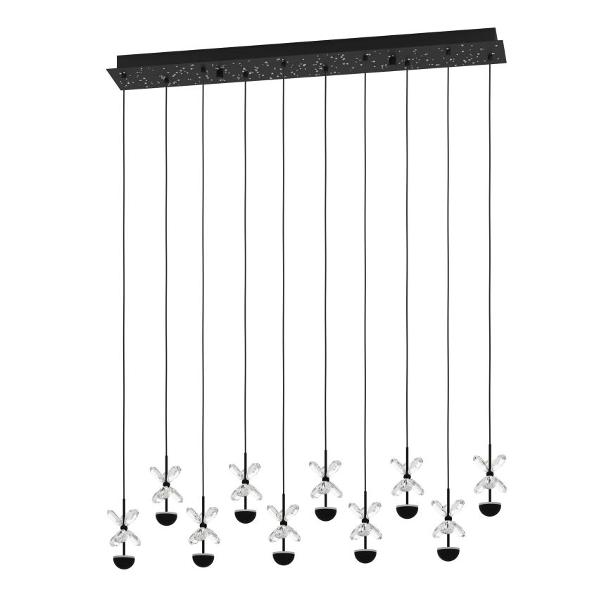 Eglo - LED Aptumšojama lustra ar auklu LED/23W/230V 3000K melna