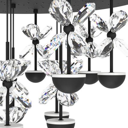 Eglo - LED Aptumšojama lustra ar auklu LED/23W/230V 3000K melna