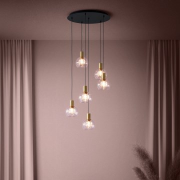 Eglo 390279 - LED Aptumšojama lustra ar auklu 6xLED/5,4W/230V 3000K d. 54 cm zelta