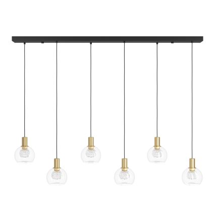 Eglo - LED Aptumšojama lustra ar auklu 6xLED/5,4W/230V 3000K zelta
