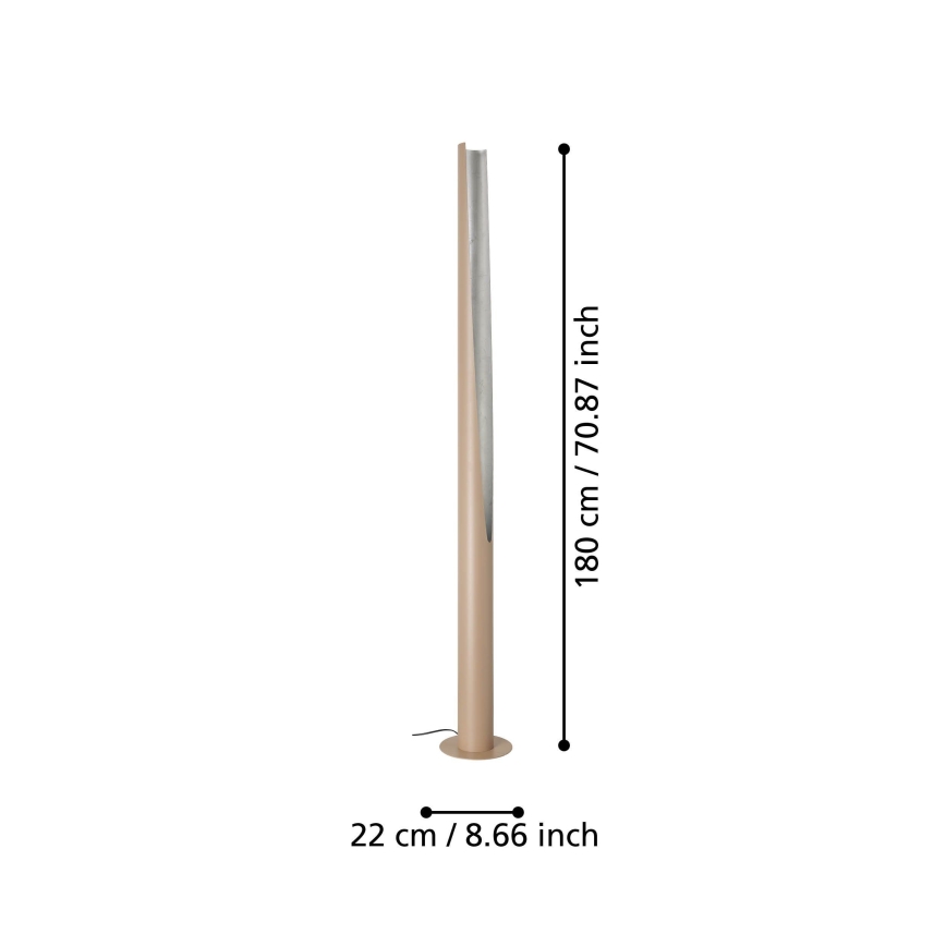 Eglo - LED Grīdas stāvlampa 1xGU10/5,7W/230V bēša