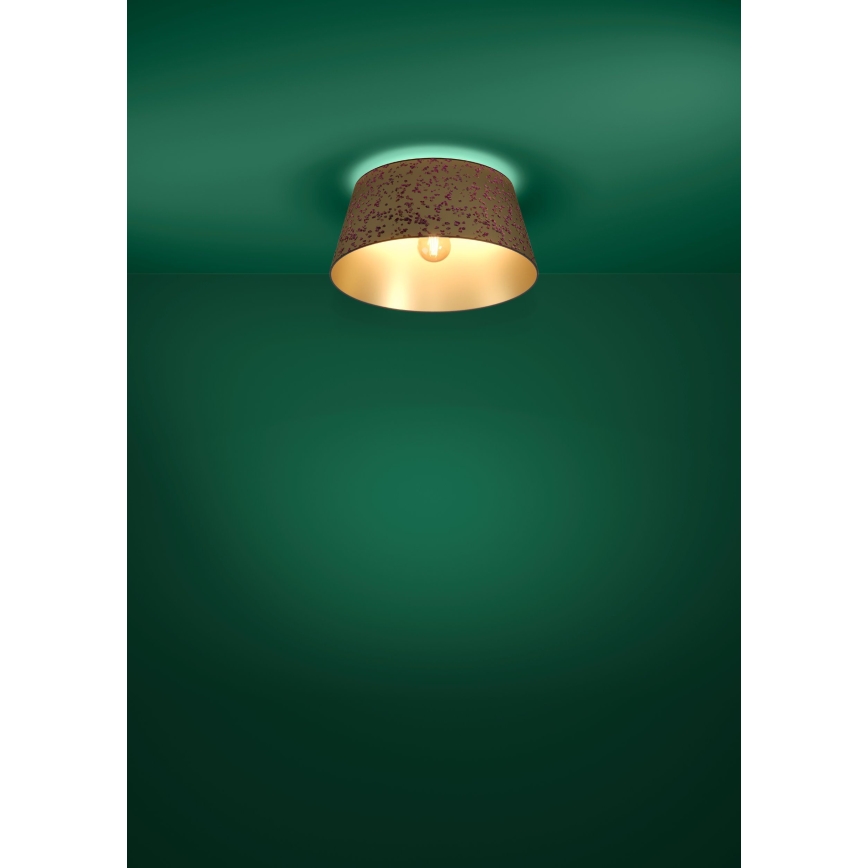 Eglo - Griestu lampa 1xE27/25W/230V zelta/rozā