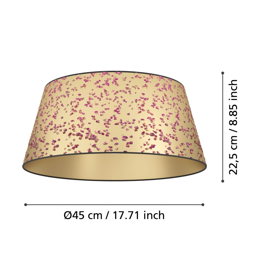 Eglo - Griestu lampa 1xE27/25W/230V zelta/rozā
