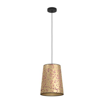 Eglo - Lustra ar auklu 1xE27/25W/230V zelta/rozā