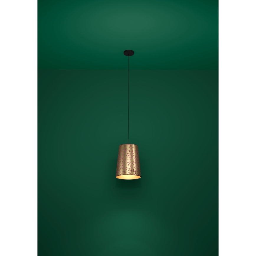 Eglo - Lustra ar auklu 1xE27/25W/230V zelta/rozā