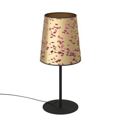 Eglo - Galda lampa 1xE27/25W/230V zelta/rozā