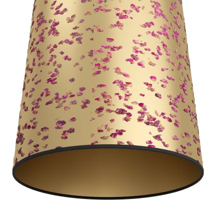 Eglo - Galda lampa 1xE27/25W/230V zelta/rozā