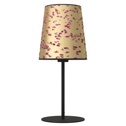 Eglo - Galda lampa 1xE27/25W/230V zelta/rozā