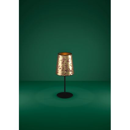 Eglo - Galda lampa 1xE27/25W/230V zelta/rozā