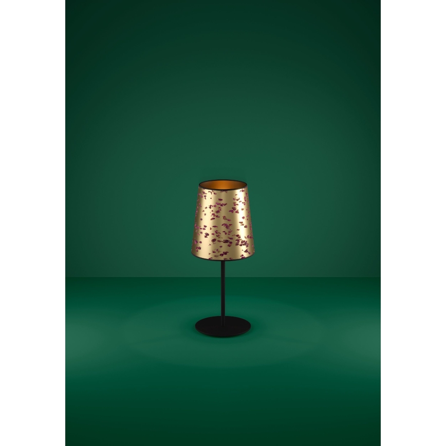 Eglo - Galda lampa 1xE27/25W/230V zelta/rozā
