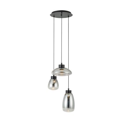 Eglo - LED Aptumšojama lustra ar auklu 3xLED/5,4W/230V 2700K dūmakains