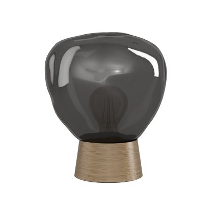 Eglo - Galda lampa 1xE27/40W/230V dūmakains