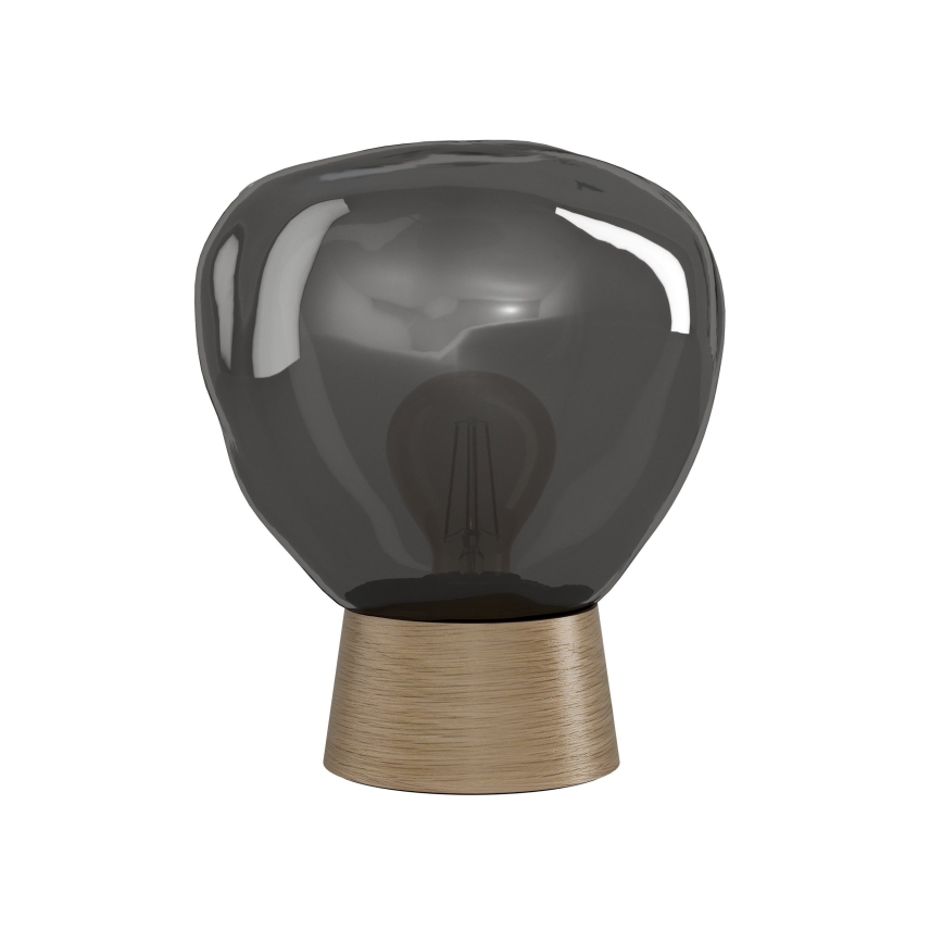 Eglo - Galda lampa 1xE27/40W/230V dūmakains