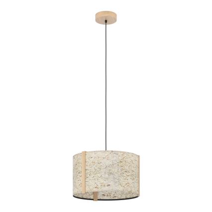 Eglo - Lustra ar auklu 1xE27/25W/230V bēša