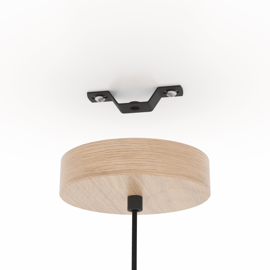 Eglo - Lustra ar auklu 1xE27/25W/230V bēša
