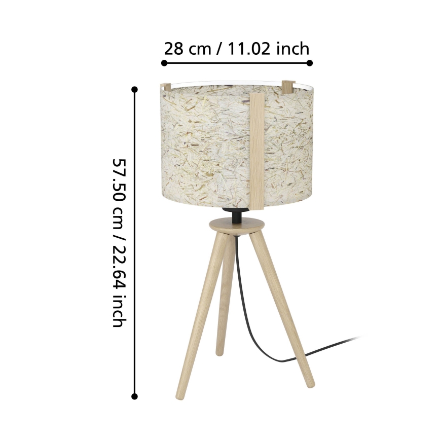 Eglo - Galda lampa 1xE27/25W/230V bēša
