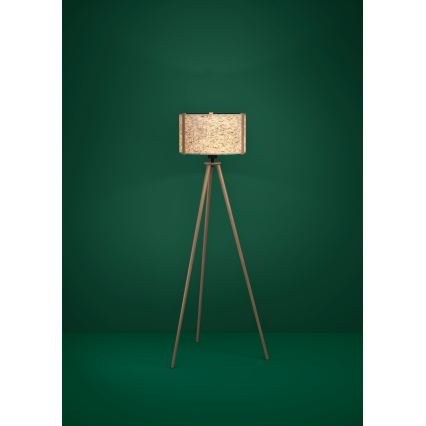 Eglo - Grīdas stāvlampa 1xE27/25W/230V bēša