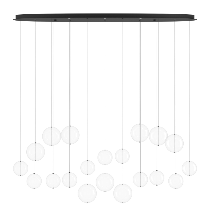 Eglo - LED Aptumšojama lustra ar auklu 8xLED/4,2W/230V 3000K caurspīdīga