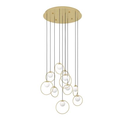 Eglo - LED Aptumšojama lustra ar auklu 10xLED/3W/230V 3000K d. 58 cm zelta