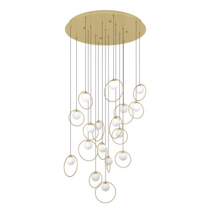 Eglo - LED Aptumšojama lustra ar auklu 17xLED/3W/230V 3000K d. 78 cm zelta