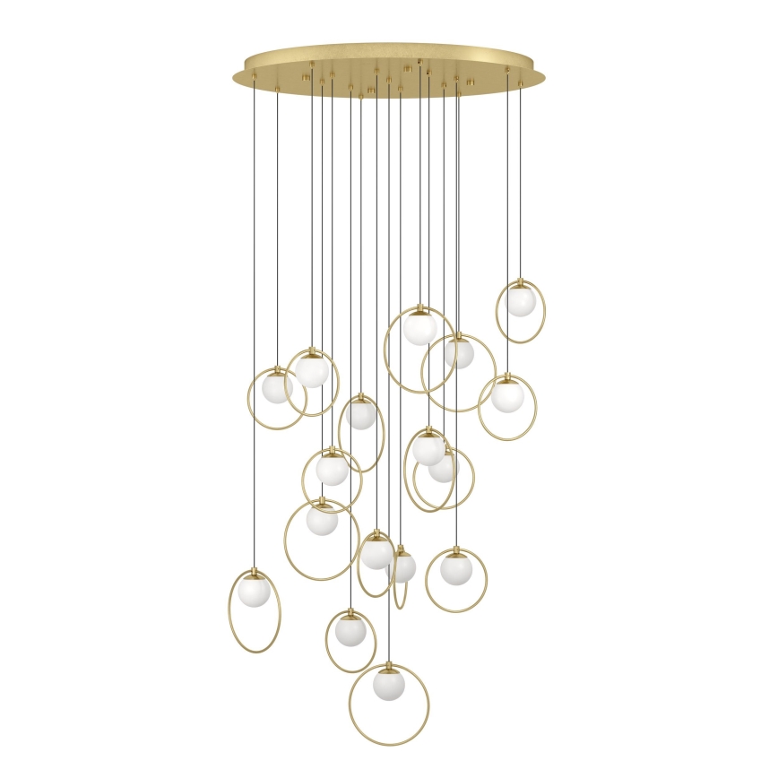 Eglo - LED Aptumšojama lustra ar auklu 17xLED/3W/230V 3000K d. 78 cm zelta