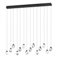 Eglo 390358 - LED Aptumšojama lustra ar auklu SINDICAT 14xLED/3W/230V melna/caurspīdīga