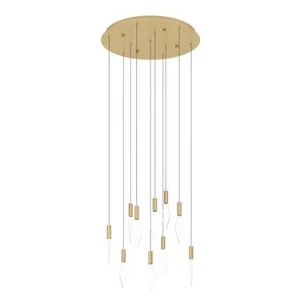 Eglo - LED Aptumšojama lustra ar auklu 10xLED/3W/230V 3000K d. 58 cm zelta