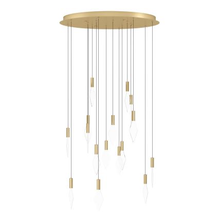 Eglo - LED Aptumšojama lustra ar auklu 16xLED/3,3W/230V 3000K d. 78 cm zelta