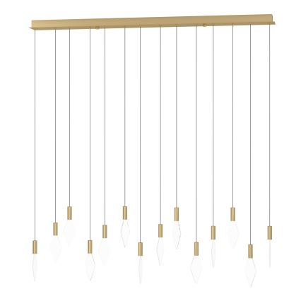 Eglo - LED Aptumšojama lustra ar auklu 14xLED/3,3W/230V 3000K zelta
