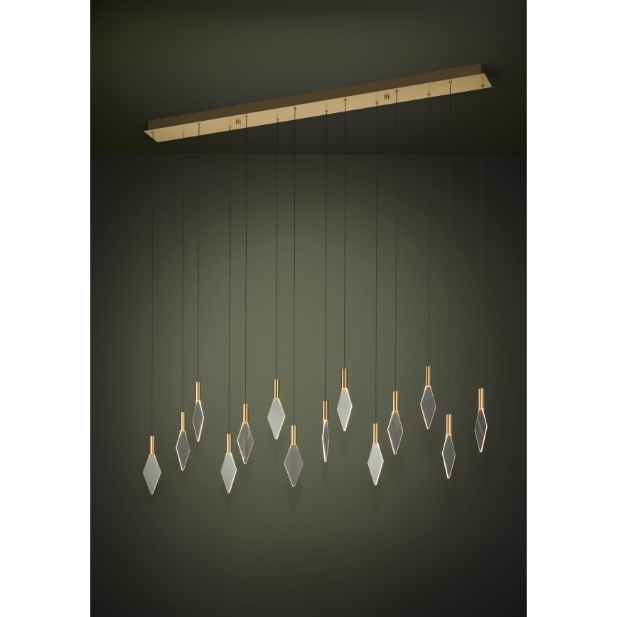 Eglo - LED Aptumšojama lustra ar auklu 14xLED/3,3W/230V 3000K zelta