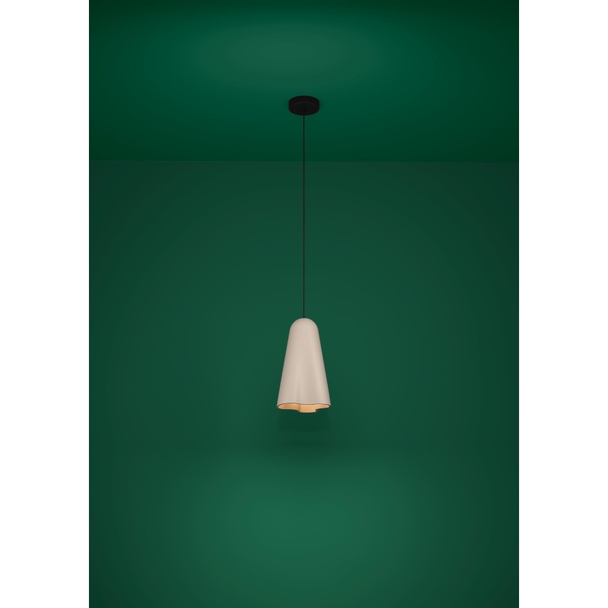 Eglo - Lustra ar auklu 1xE27/40W/230V bēša