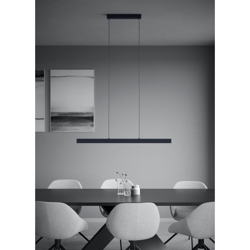 Eglo - LED Aptumšojama lustra ar auklu LED/20W/230V 3000K melna