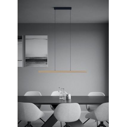 Eglo - LED Aptumšojama lustra ar auklu LED/21W/230V 3000K brūna