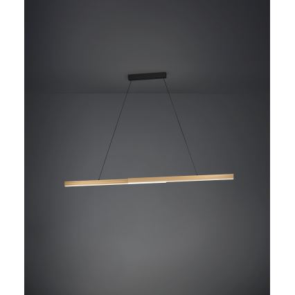 Eglo - LED Aptumšojama lustra ar auklu LED/21W/230V 3000K brūna