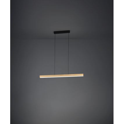 Eglo - LED Aptumšojama lustra ar auklu LED/21W/230V 3000K brūna