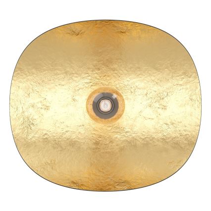 Eglo - Griestu lampa 1xE27/40W/230V melna/zelta
