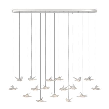 Eglo - LED Aptumšojama lustra ar auklu 17xLED/3W/230V 3000K spīdīgi hromēts