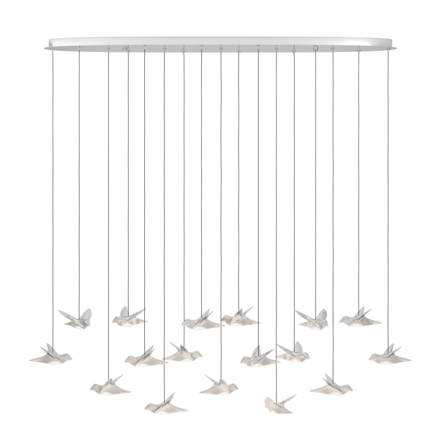 Eglo - LED Aptumšojama lustra ar auklu 17xLED/3W/230V 3000K spīdīgi hromēts