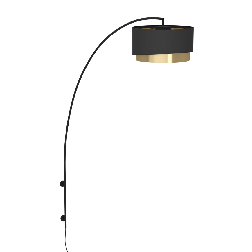 Eglo - Sienas lampa 1xE27/40W/230V melna/zelta