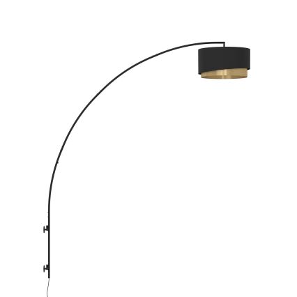 Eglo - Sienas lampa 1xE27/40W/230V melna/zelta