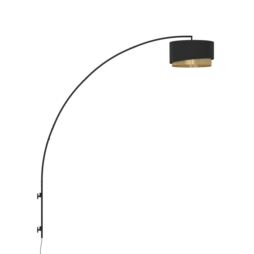 Eglo - Sienas lampa 1xE27/40W/230V melna/zelta