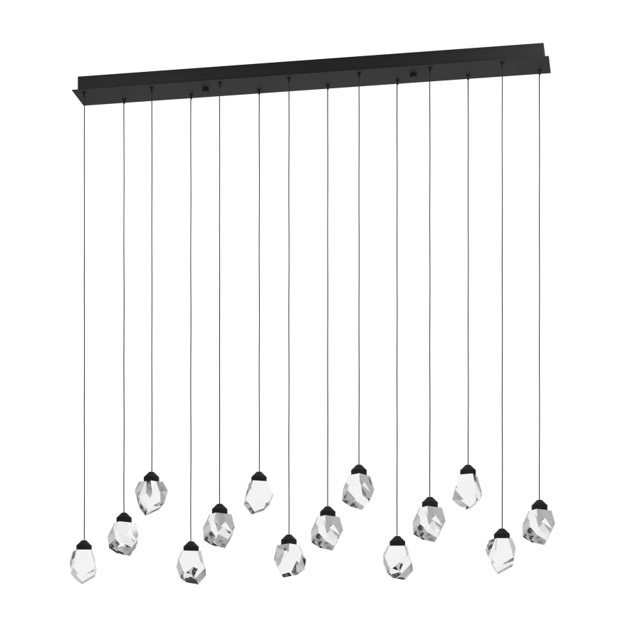 Eglo - LED Aptumšojama lustra ar auklu 14xLED/3W/230V 3000K melna/caurspīdīga