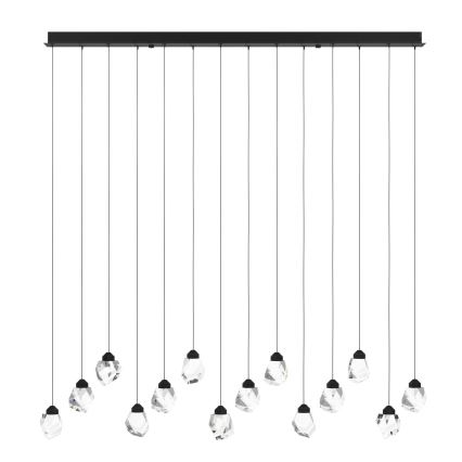Eglo - LED Aptumšojama lustra ar auklu 14xLED/3W/230V 3000K melna/caurspīdīga