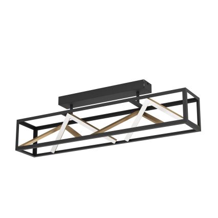 Eglo - LED Aptumšojama virsapmetuma lustra LED/45W/230V 2700-6500K melna/zelta + tālvadības pults