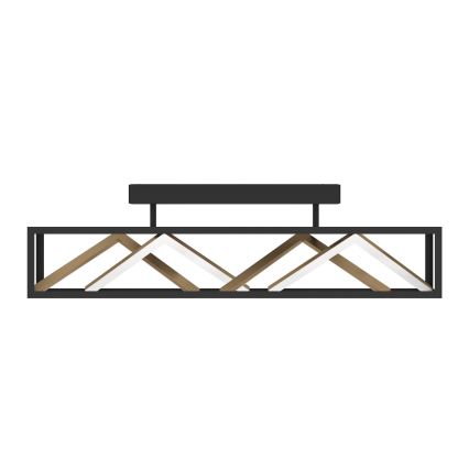 Eglo - LED Aptumšojama virsapmetuma lustra LED/45W/230V 2700-6500K melna/zelta + tālvadības pults