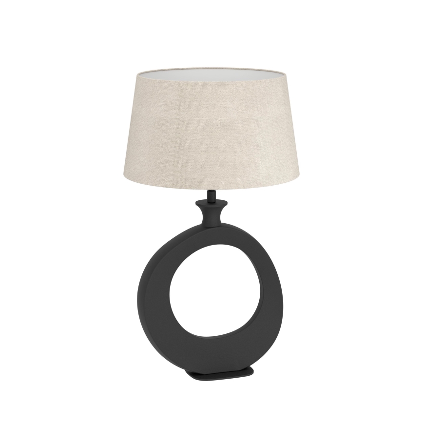 Eglo - Galda lampa 1xE27/60W/230V 52,5 cm melna/krēmkrāsa
