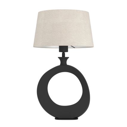 Eglo - Galda lampa 1xE27/60W/230V 52,5 cm melna/krēmkrāsa